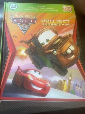 Disney Pixar Cars Project Undercover Book - Red & Brown leap frog